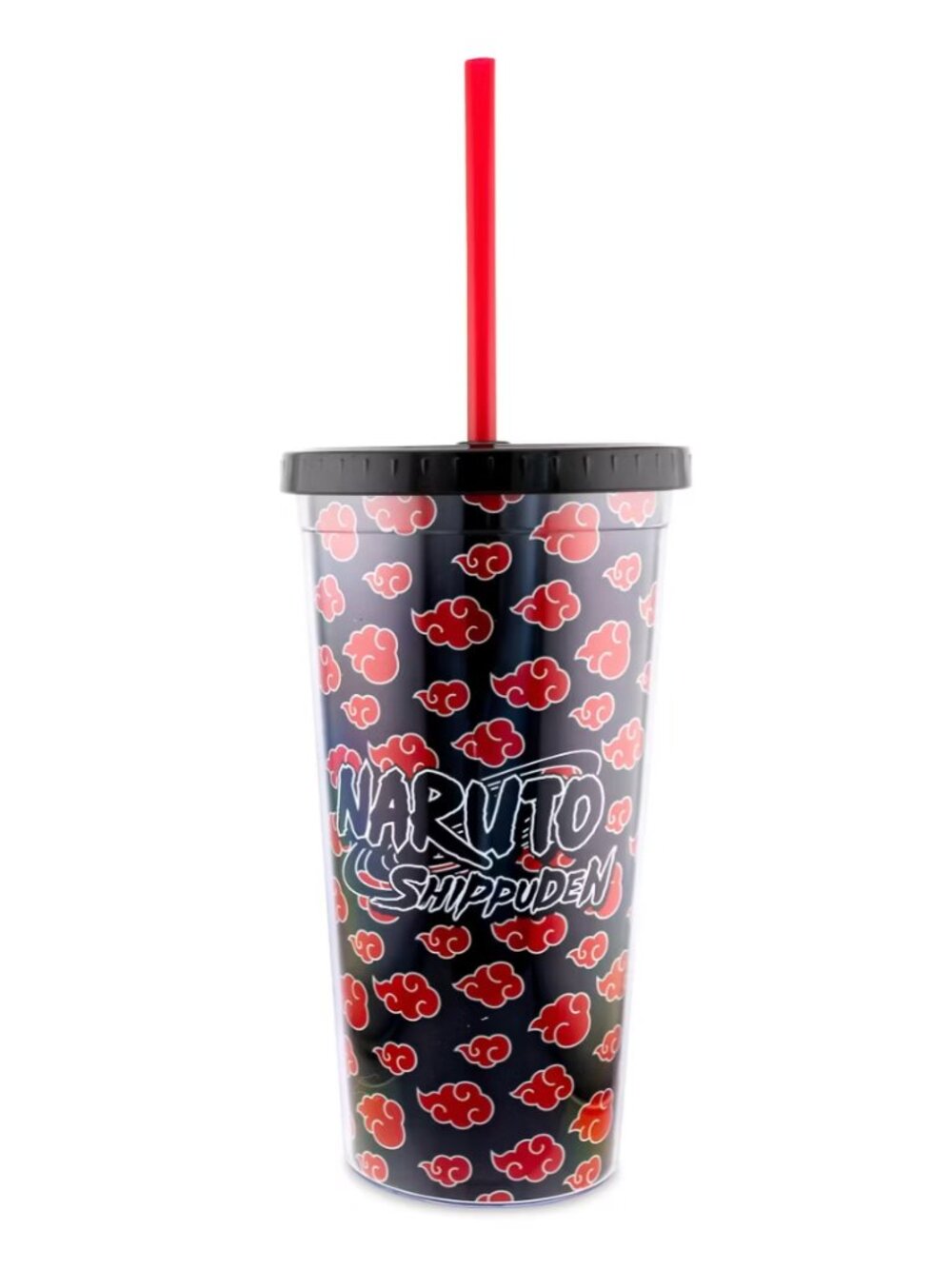 Just Funky Naruto Shippuden Akatsuki 20-Ounce Carnival Cup With Lid and Straw